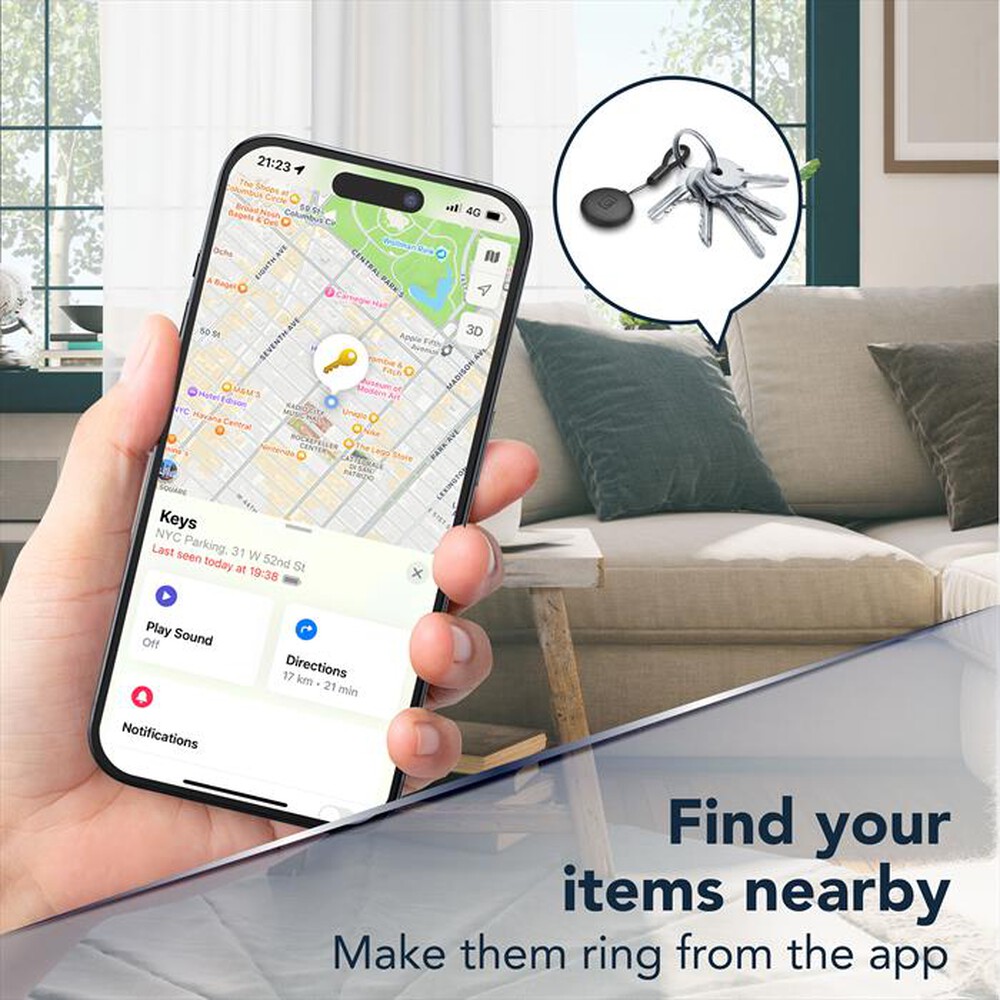 Immagine del prodotto CELLULARLINE - Trova oggetti Tracy Tag BTTRACYTAGB-Blu