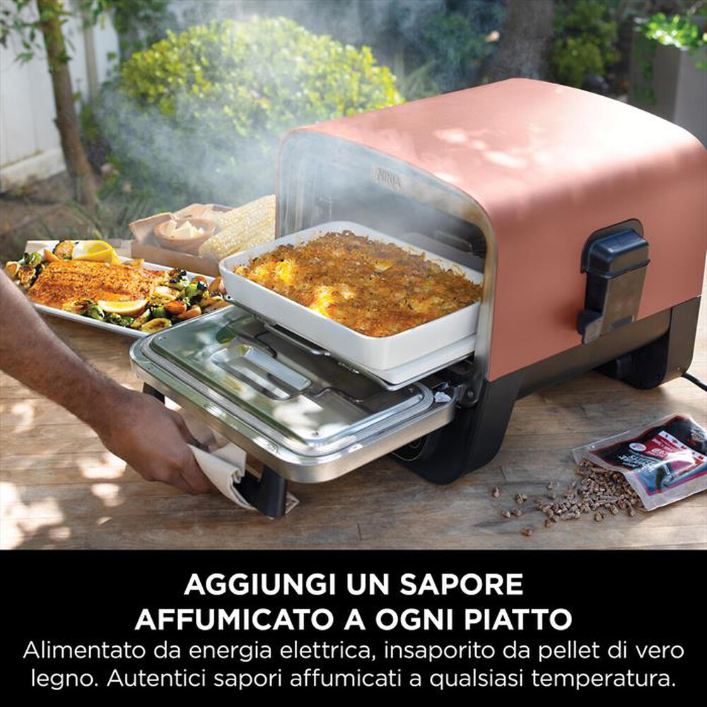 "NINJA - Forno elettrico da esterno pizza/arrosti Woodfire-Rame"