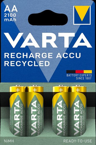 VARTA - AA (STILO) RECHARGE ACCU RECYCLED X4 (2.100 MAH)