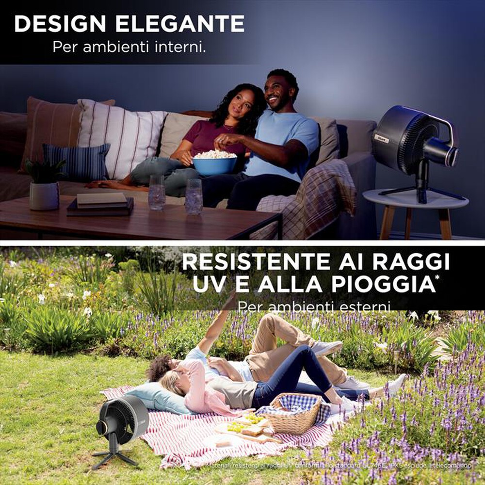"SHARK - Ventilatore portatile FLEXBREEZE PROMIST-Nero"