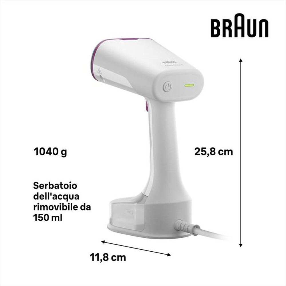 Immagine del prodotto BRAUN - STIRATORE VERTICALE QUICKSTYLE 5 GS5011PU-BIANCO