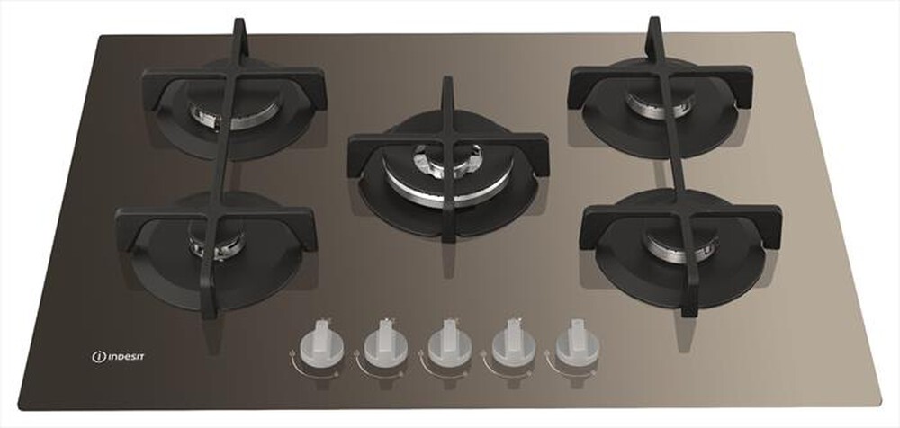 "INDESIT - Piano cottura a gas ING 72T/TD 5 fuochi 73cm-Tortora"