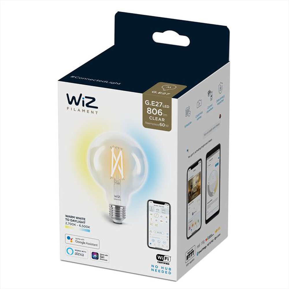 "WIZ - TW GLOBO G95 FILAMENTO 60W E27-White"