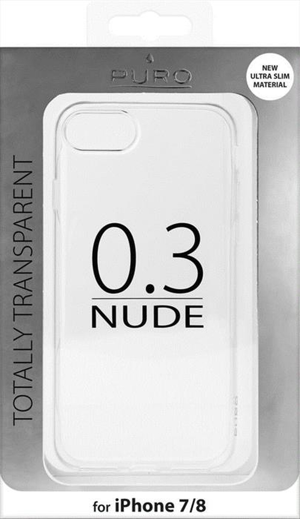 "PURO - 0.3 Nude Cover iPhone 7 - Trasparente"