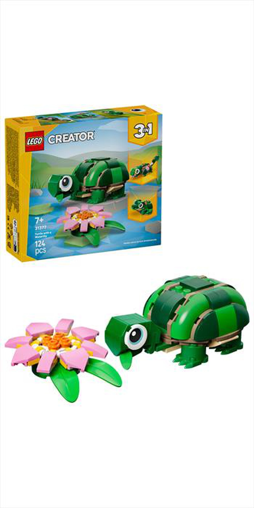 Immagine del prodotto LEGO - CREATOR 3IN1 Tartaruga con fiore di ninfea - 31377