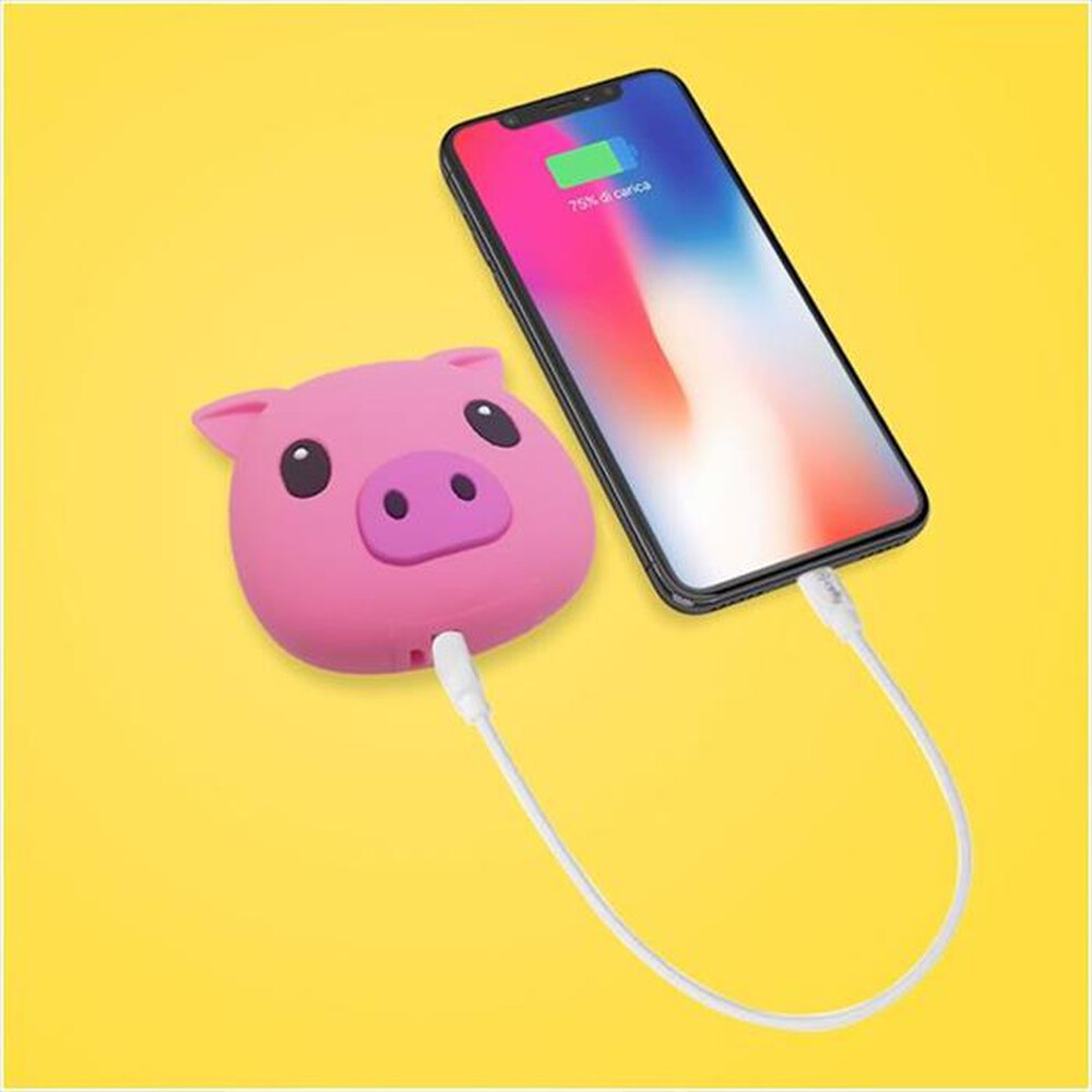 "CELLY - PBPIG2200PK - PB 2200 EMOJI PIG-Rosa/Plastica"