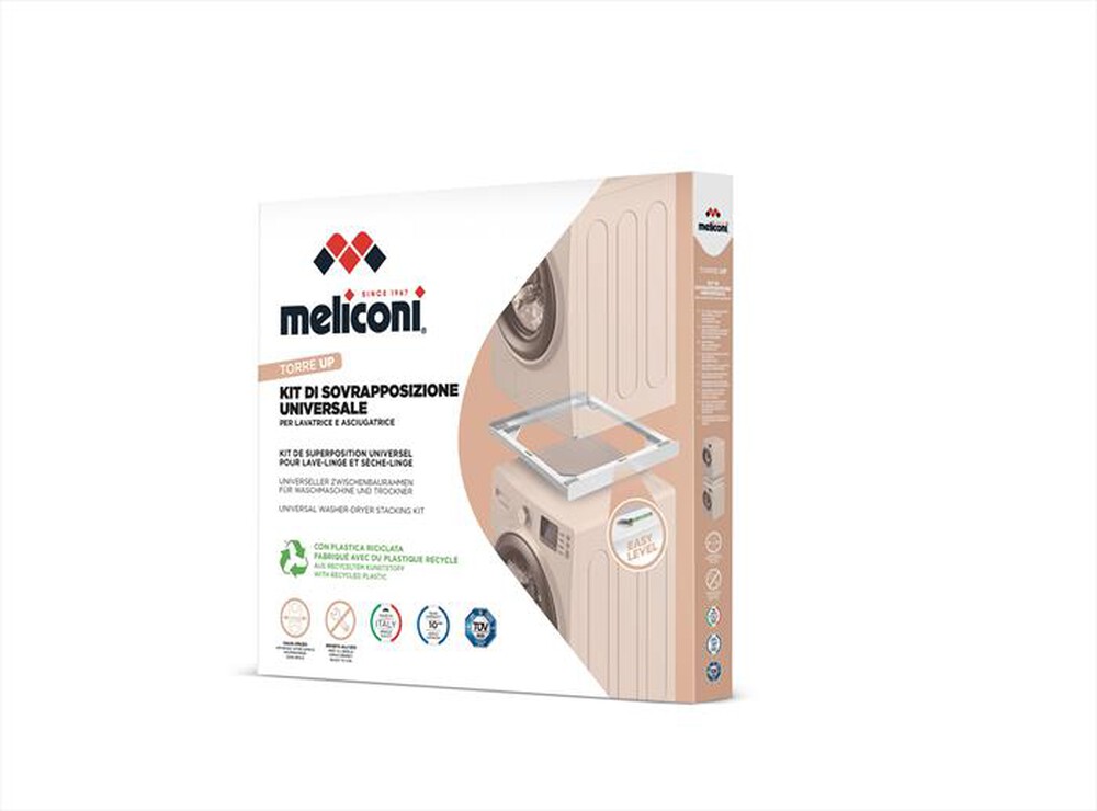 "MELICONI - Kit lavatrice-asciugatrice TORRE UP-Tecnopolimero bianco"