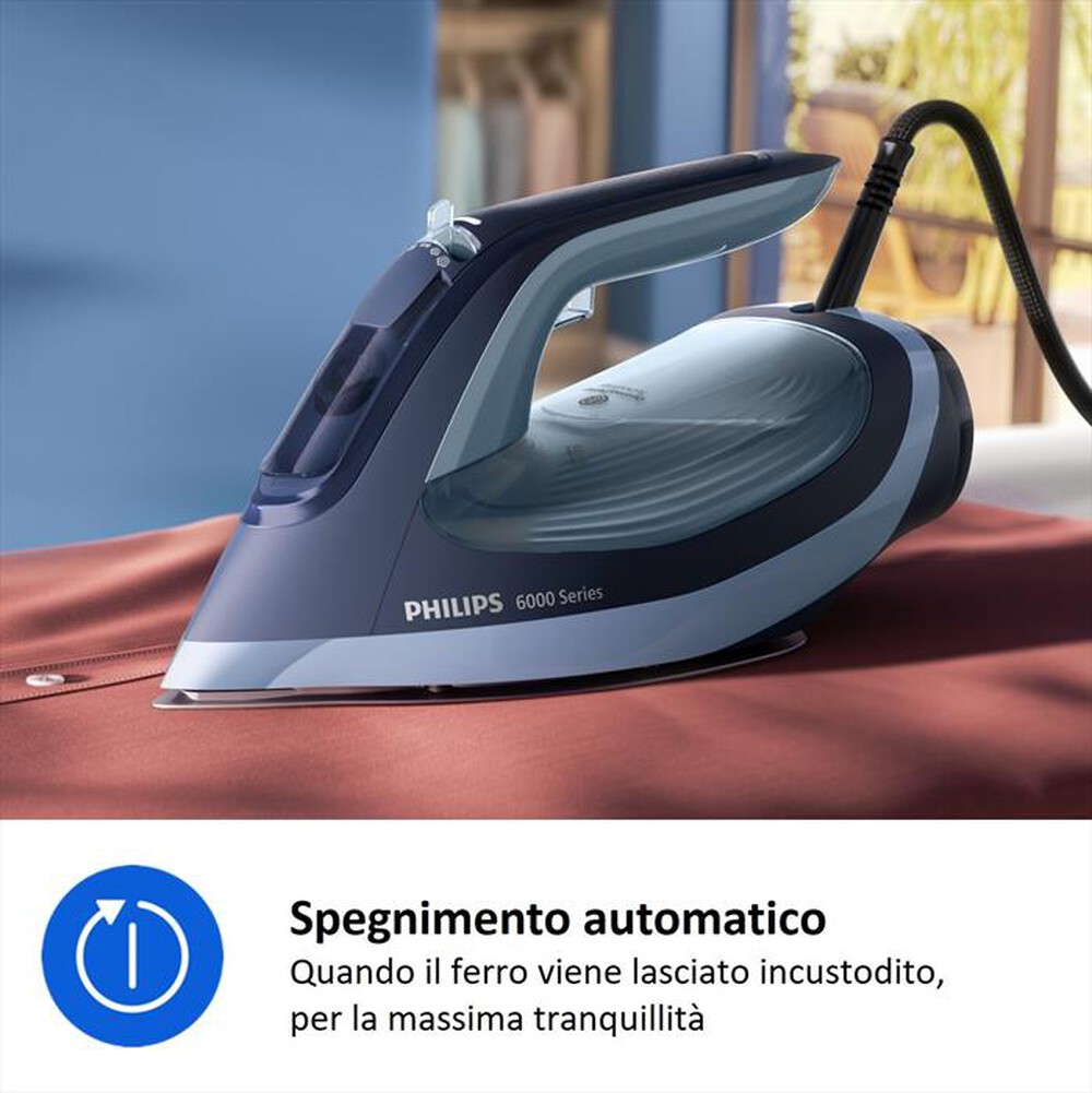 Immagine del prodotto PHILIPS - Ferro da stiro a vapore SERIE 6000 DST6120/20-Blu
