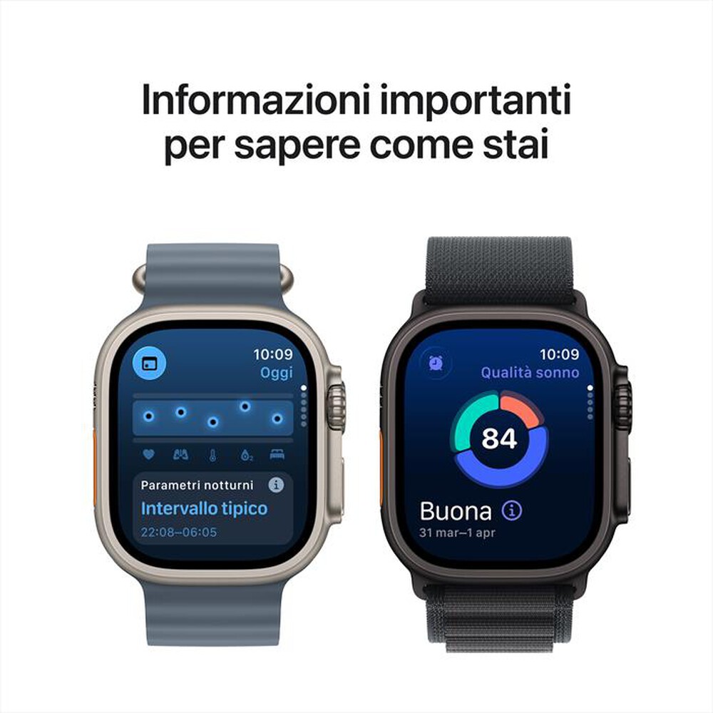 Immagine del prodotto APPLE - Watch Ultra 3 GPS + Cellular 49mm Titanio Naturale-Alpine Loop Blu Chiaro - M