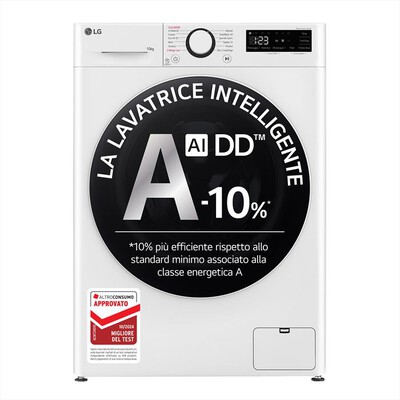 LG - Lavatrice AI DD R5 F4R5010TSWW 10kg Classe A-Bianca