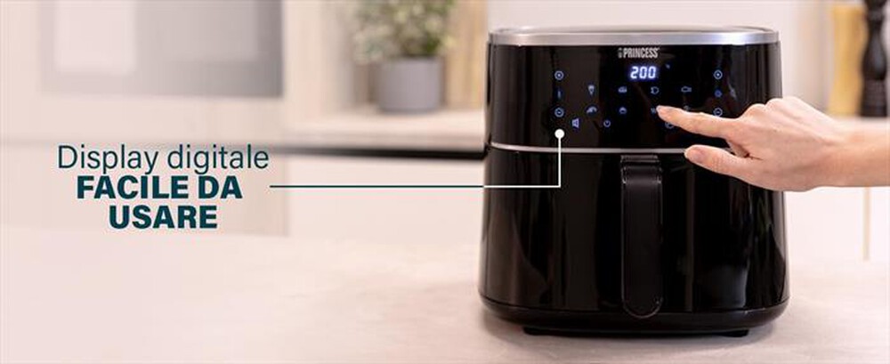 Immagine del prodotto PRINCESS - Friggitrice ad aria AEROFRYER DIGITALE 6 LITRI-NERO / PLASTICA