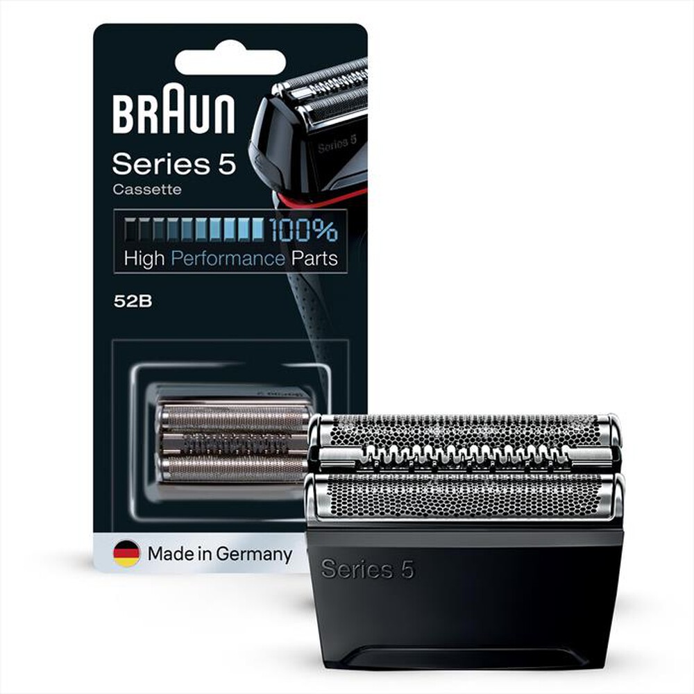 "BRAUN - SERIES 5 52B TESTINA DI RICAMBIO-Nero"
