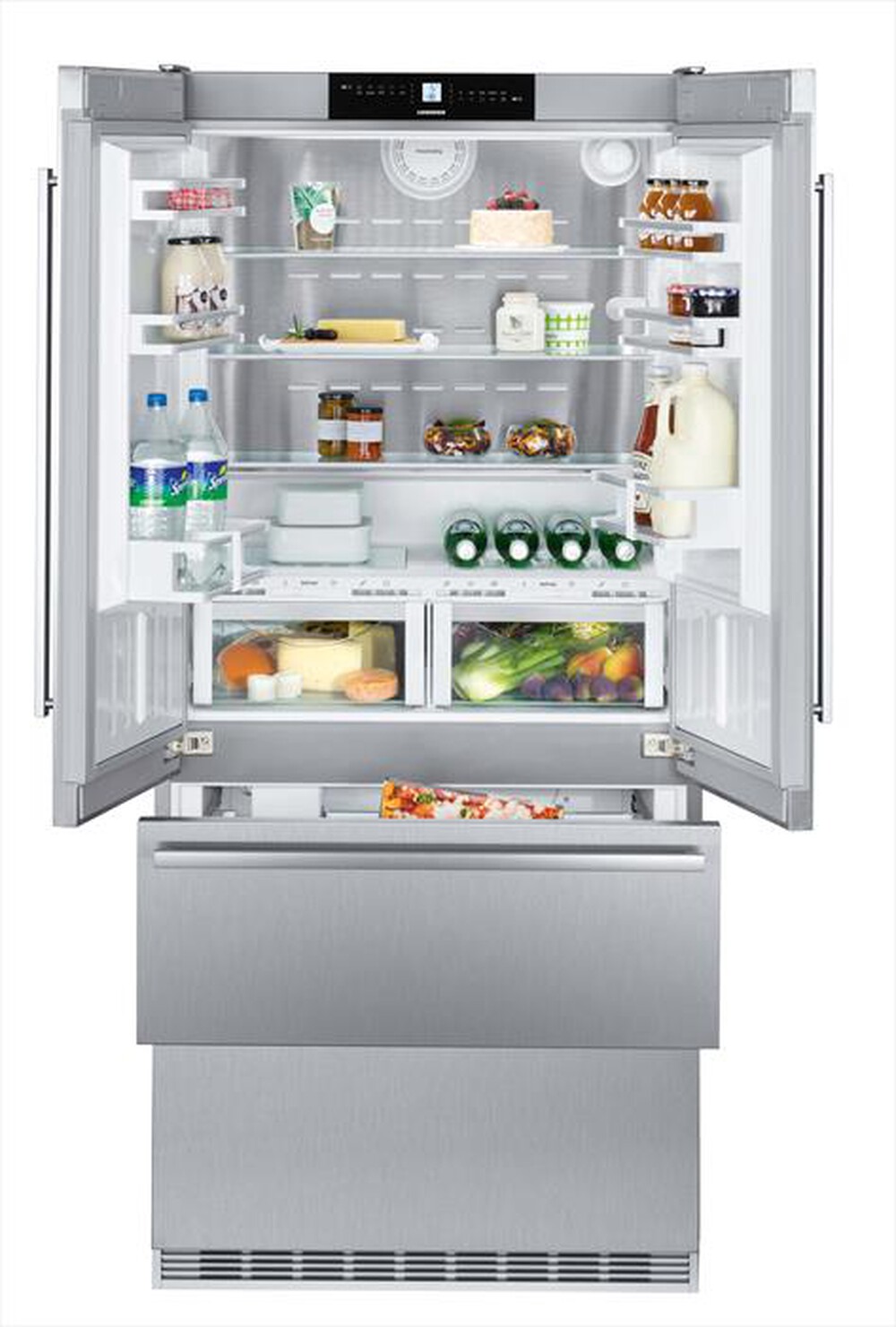 "LIEBHERR - Frigorifero combinato CBNES 6256-25 Classe F 585lt-Acciaio"