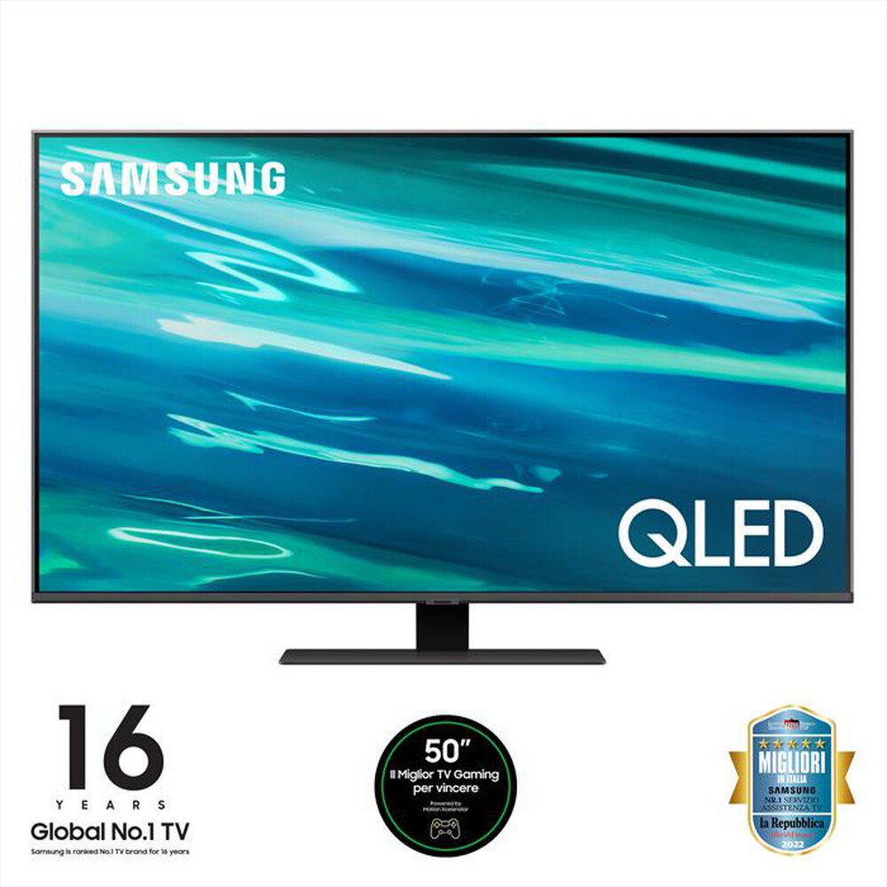 "SAMSUNG - Smart TV QLED 4K 50” QE50Q80A-Carbon Silver"