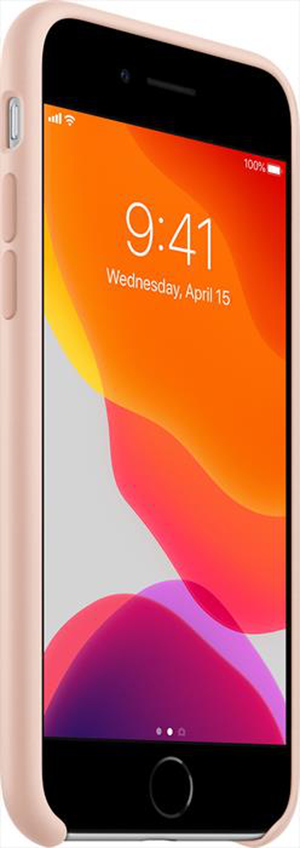 "APPLE - CUSTODIA SILICONE PER IPHONE SE-Rosa gesso"