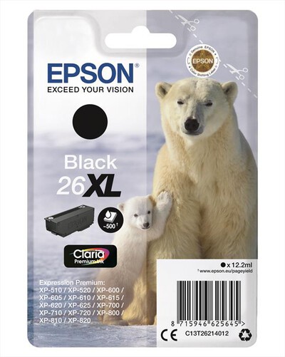 EPSON - C13T26214022-Nero