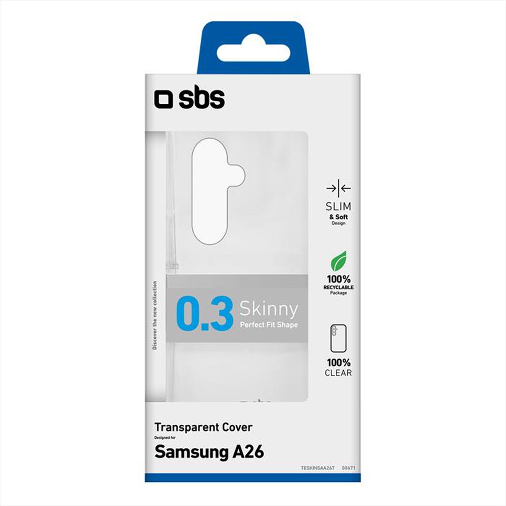 "SBS - Cover TESKINSAA26T per Samsung A26-Trasparente"