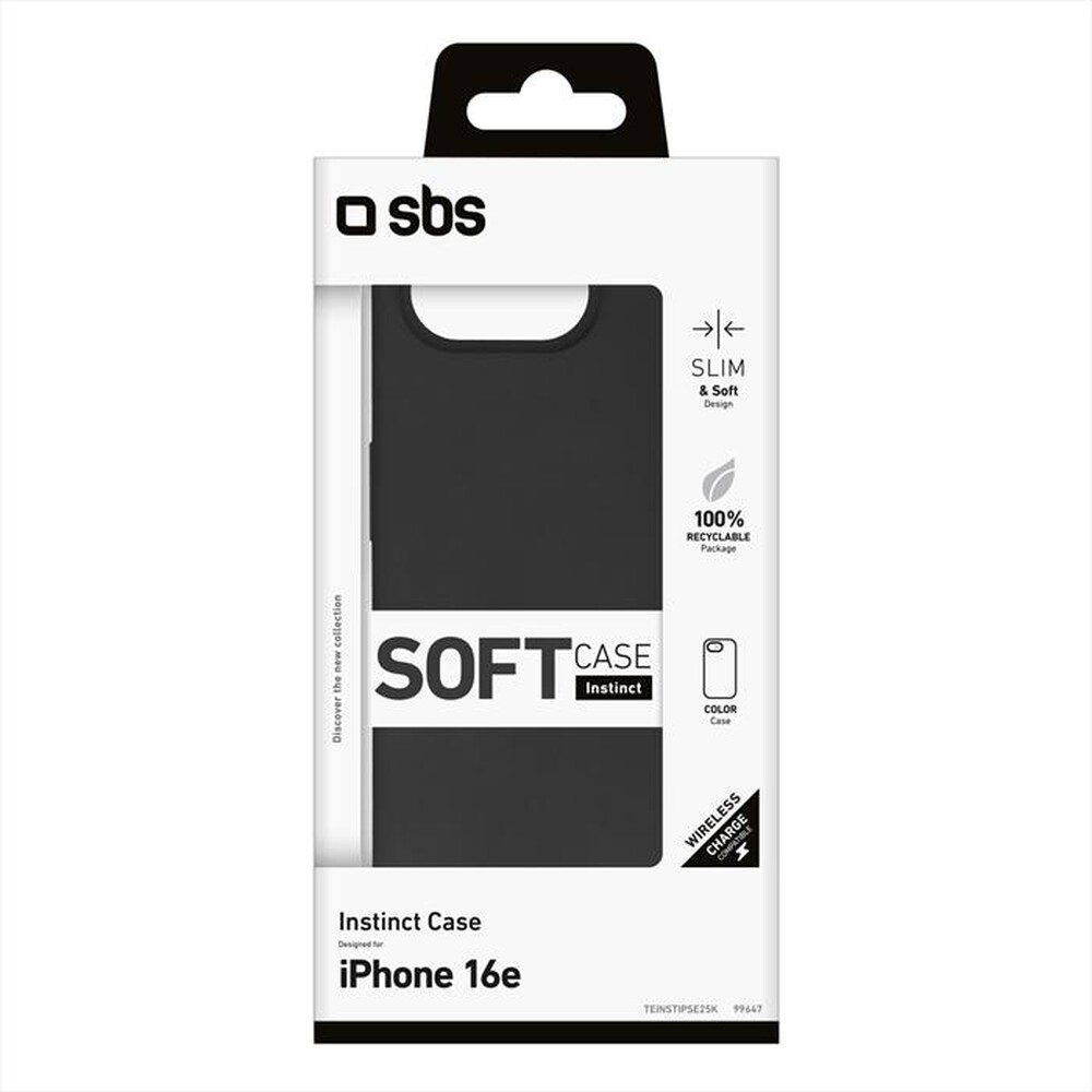 "SBS - Cover TEINSTIPSE25K per iPhone SE 2025-Nero"