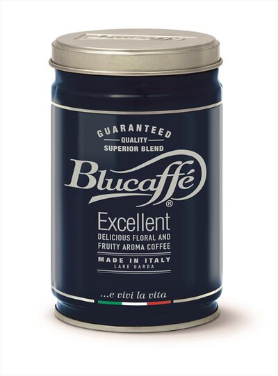 LUCAFFE’ - BARATTOLO BLUCAFFE' GRANI-BLU/ARGENTO