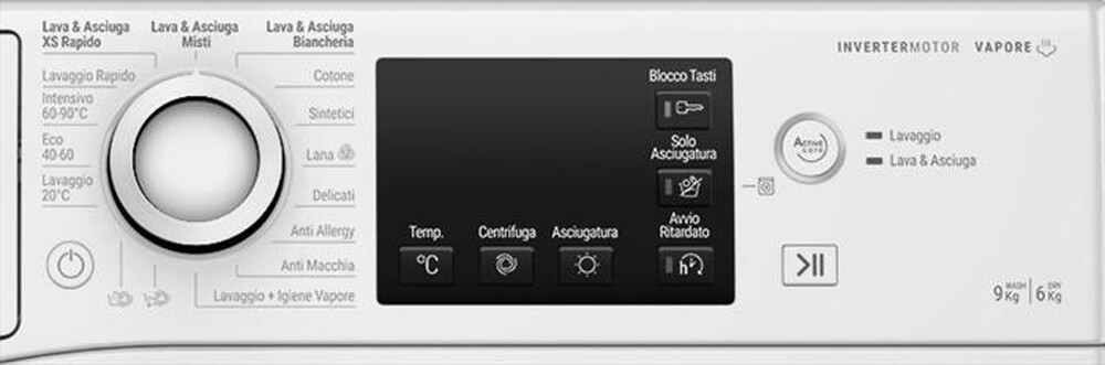 "HOTPOINT ARISTON - Lavasciuga NDBR 984469 WA IT 9/6 Kg Classe A/B"