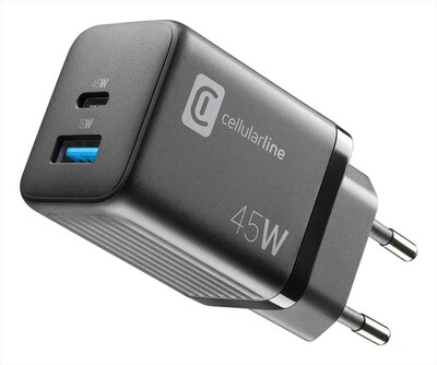 CELLULARLINE - Carica batterie ACHUSBGAN2PD45WK-Nero