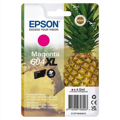 EPSON - INK SERIE ANANAS MAGENTA 604 XL-Magenta