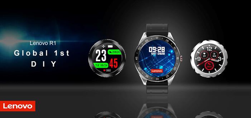 "LENOVO - SMARTWATCH FULL TOUCH R1-Nero"