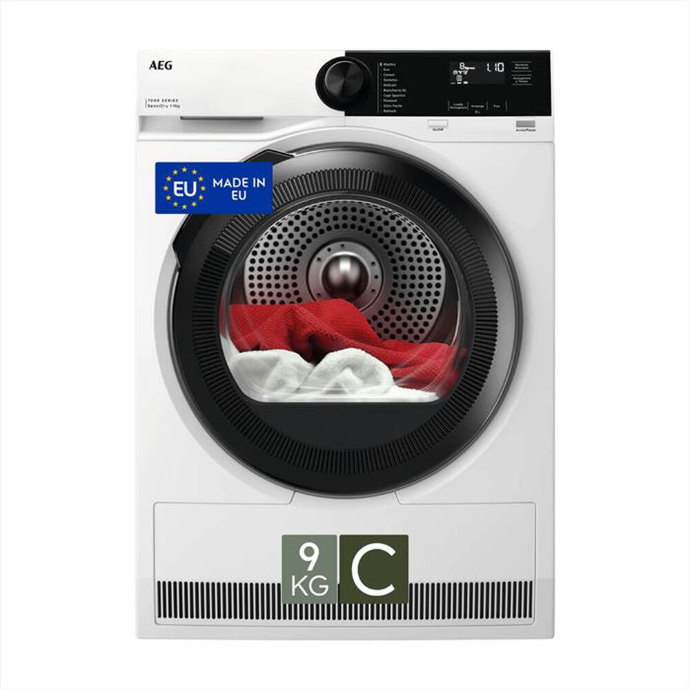 Immagine del prodotto AEG - Asciugatrice TR7HE9C 9 Kg Classe C-Bianco