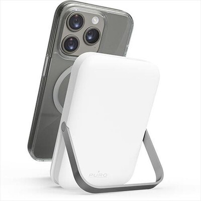 PURO - Batteria esterna 5000mAh MagSafe PUFCBB50P3MAGWHI-Bianco
