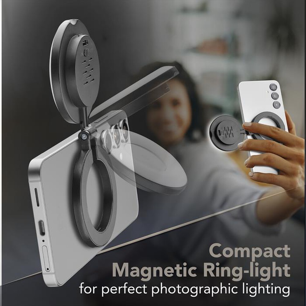Immagine del prodotto CELLULARLINE - Anello magnetico MAGNETIC RING LIGHT-Nero