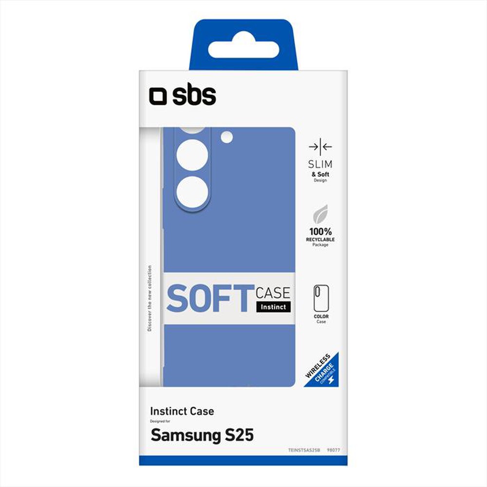"SBS - Cover Instinct TEINSTSAS25B per Samsung S25-Blu"