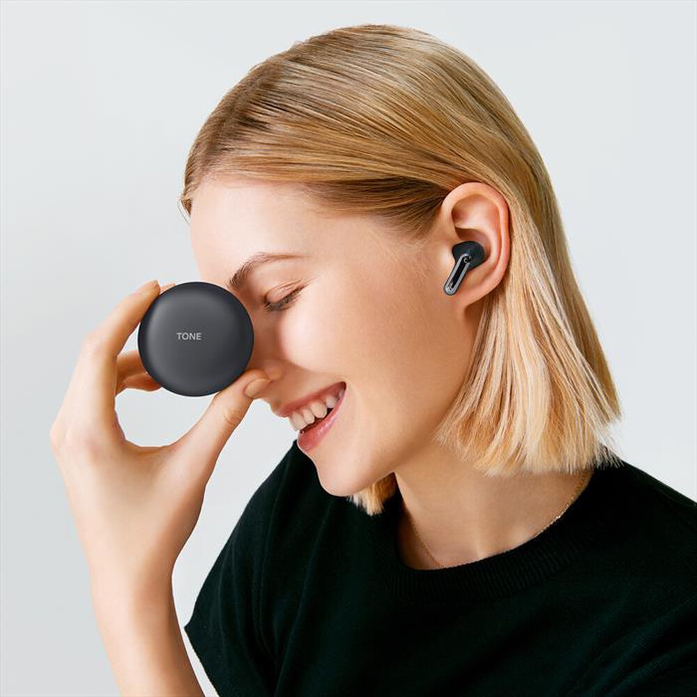 "LG - TONE FREE FP9 - CUFFIE TRUE WIRELESS BLUETOOTH-Nero - Charcoal Black"