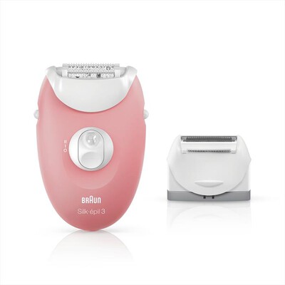 BRAUN - Silk-épil 3 SE 3-440-Bianco/Rosa