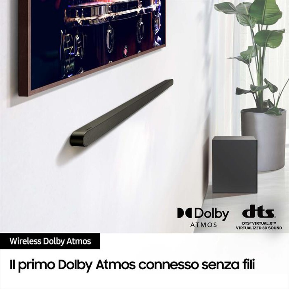 "SAMSUNG - Soundbar HW-S700D/ZF 3.1 CANALI 250W 2024-BLACK"