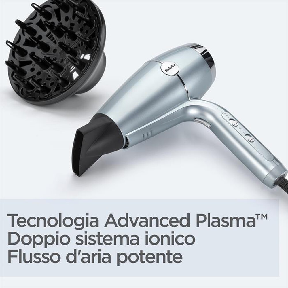 "BABYLISS - D773DE-Blu/Argento"
