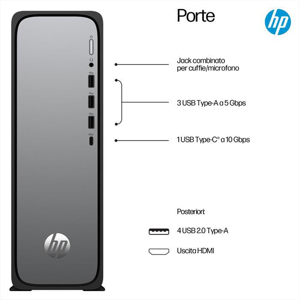 Immagine del prodotto HP - OMNIDESK SLIM TOWER S03-0008NL-Jack Black
