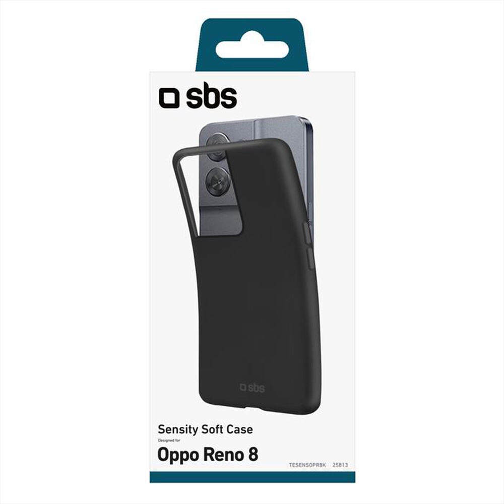 "SBS - Cover Sensity TESENSOPR8K per Oppo Reno 8-Nero"