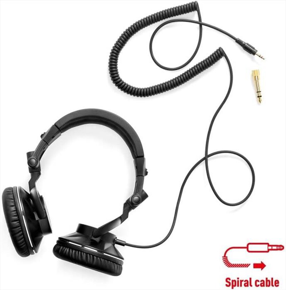 "HERCULES - Cuffie a padiglione chiuso HDP DJ45-Nero"