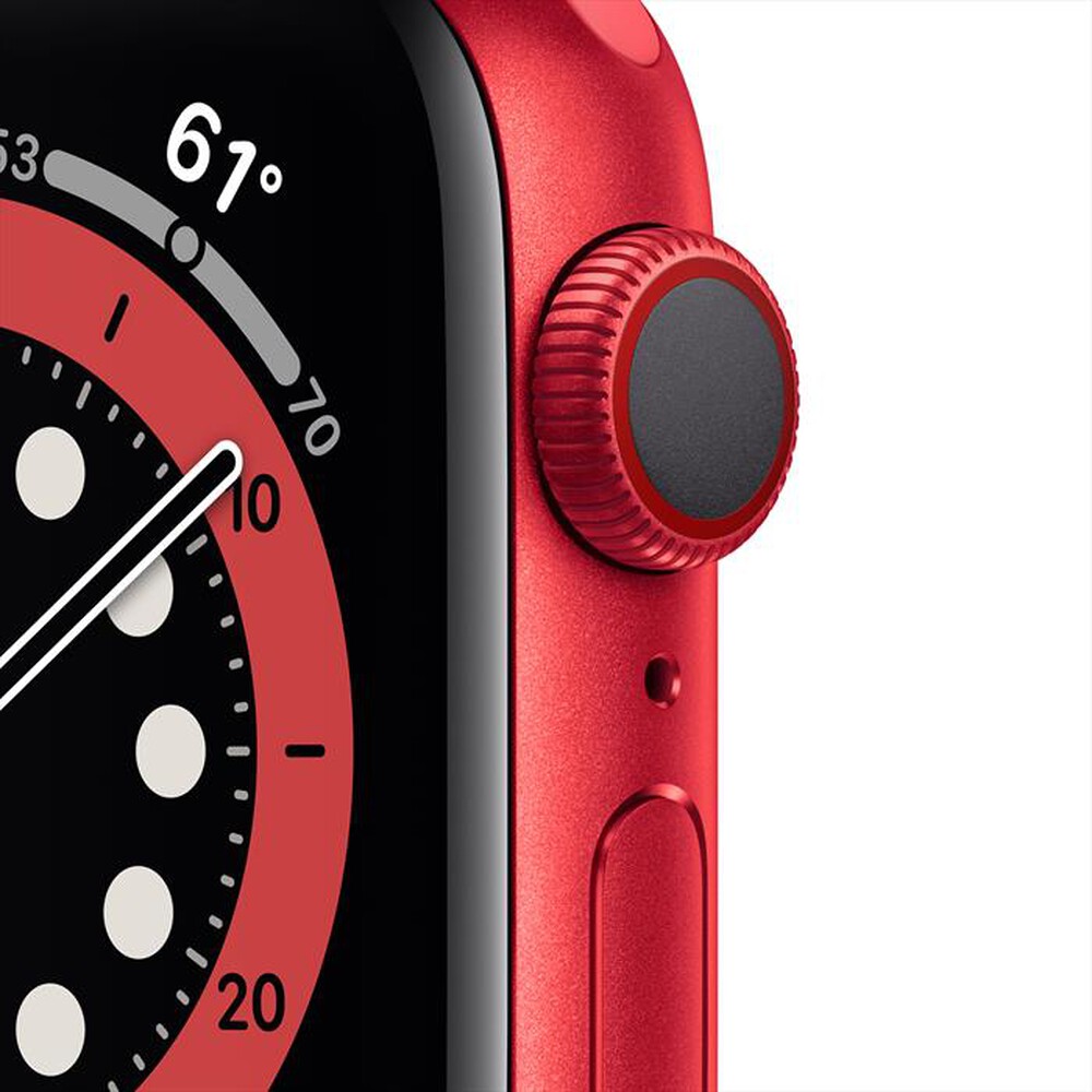 "APPLE - Watch Series 6 GPS 40mm Alluminio Rosso-Cinturino Sport Rosso"