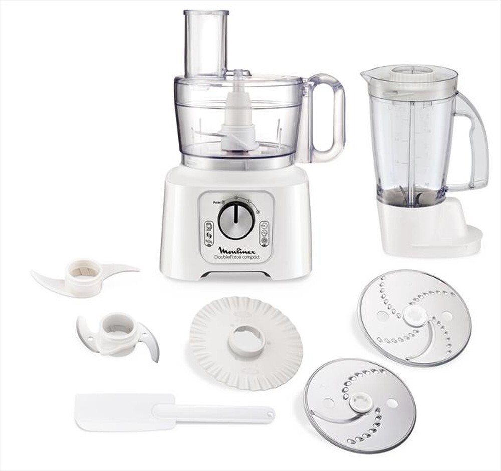 "MOULINEX - FP5441-Bianco, argento e grigio scuro"