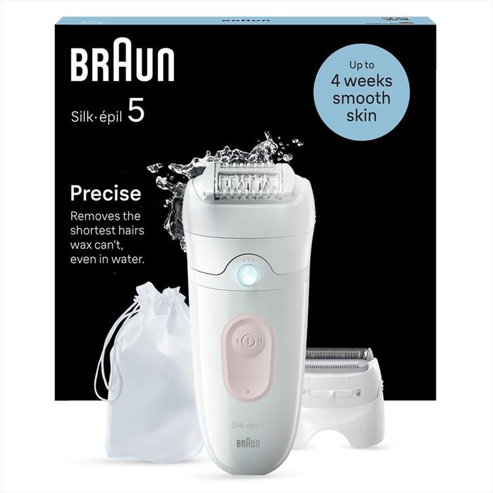 "BRAUN - Epilatore SILK-ÉPIL 5 5-030-BIANCO/ROSA"