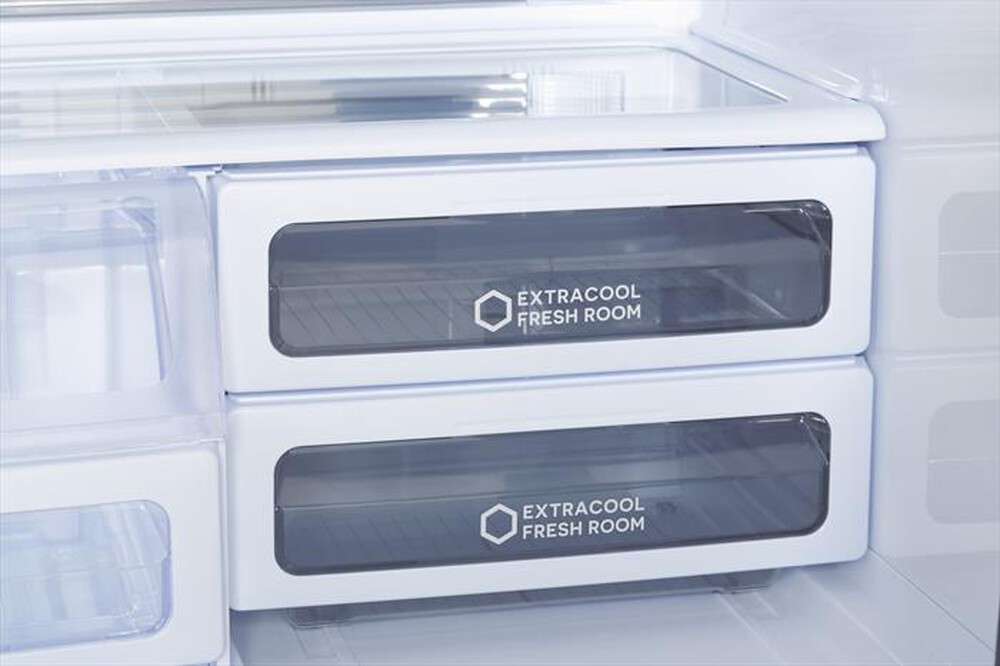 "SHARP - Frigorifero 3 e più porte SJ-GX820P2WH Classe F-Vetro Bianco"