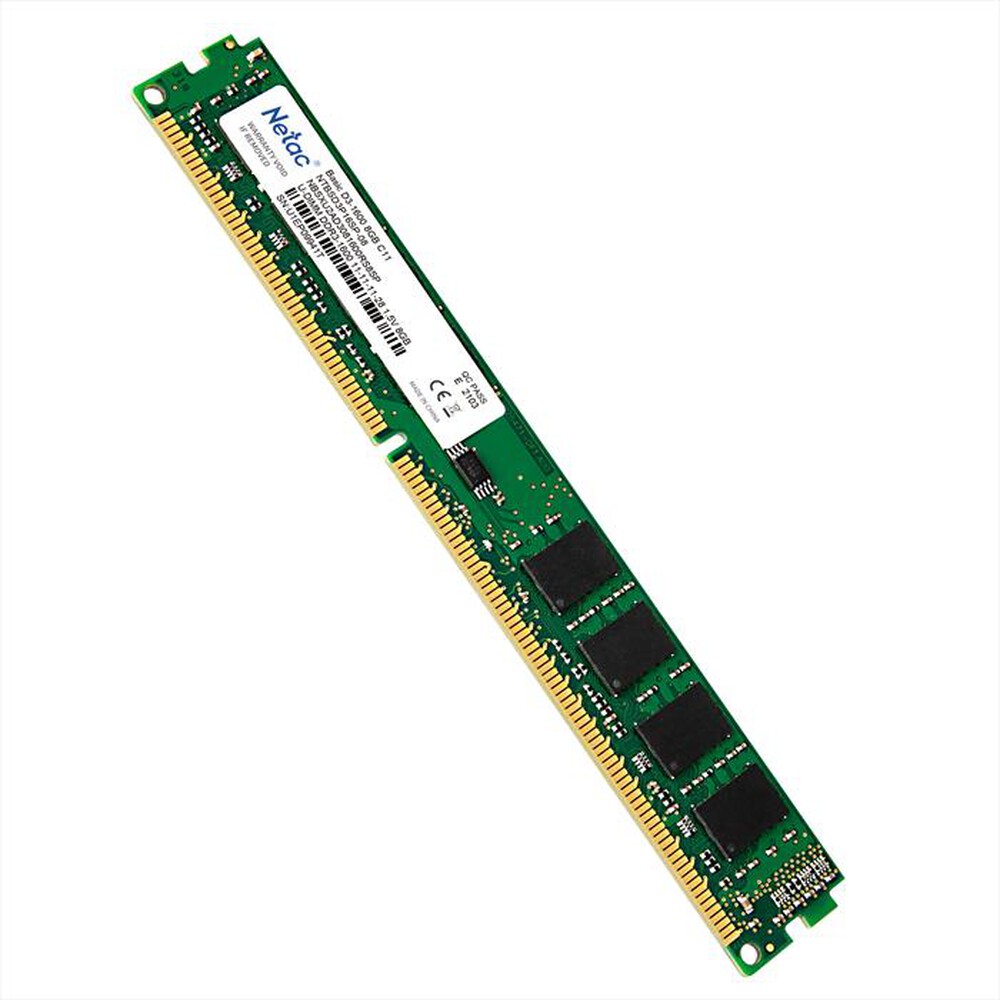 "NETAC - BASIC DDR3-1600 8G C11 UDIMM 240-PIN-NERO"
