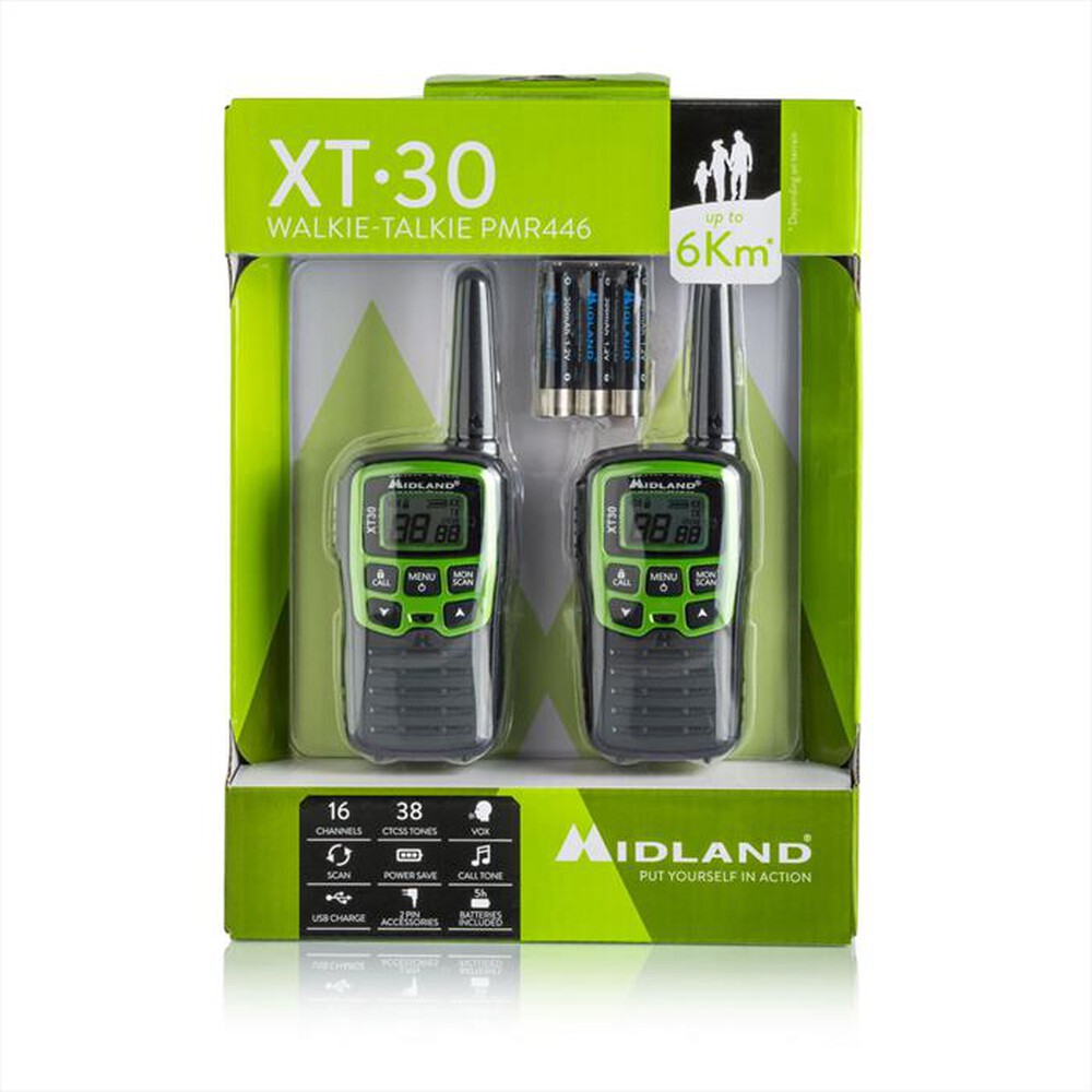 "MIDLAND - XT-30-Nero/Verde"