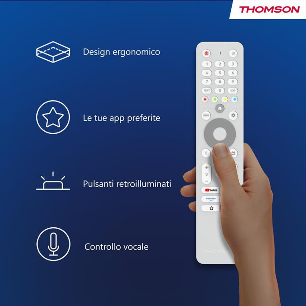 "THOMSON - Smart TV LED UHD 4K 55\" 55UA5S13W-Bianco"