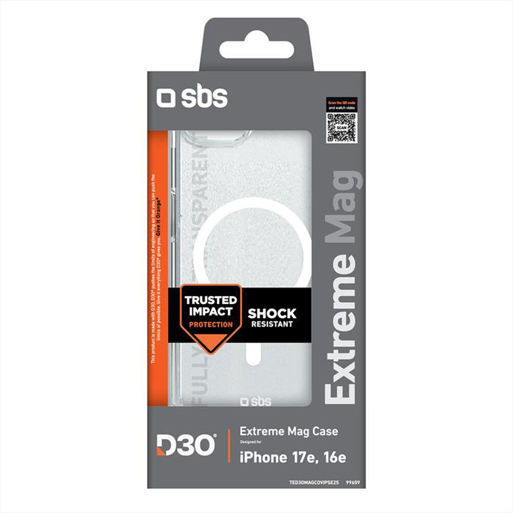 Immagine del prodotto SBS - Cover Magsafe TED3OMAGCOVIPSE25 per iPhone SE 2025-Trasparente