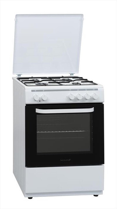 TECHLIFE - Cucina a gas TFCG60WFE Classe A-Bianco,  TECHLIFE - Cucina a gas TFCG60WFE Classe A-Bianco