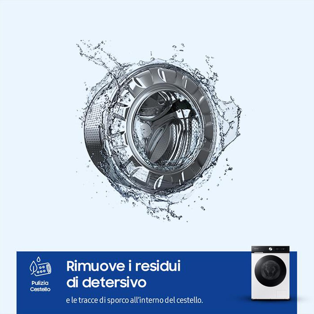 "SAMSUNG - Lavatrice WW11BB744DGES3 11Kg Classe A-bianco oblò black"