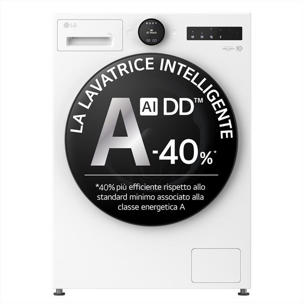 Immagine del prodotto LG - Lavatrice AI DD F4X7009TWB 9 Kg Classe A-Ivory White