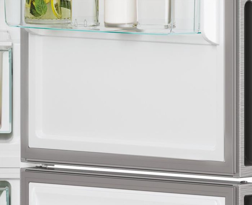 "CANDY - Frigorifero combinato CCE4T620EX Classe E 377 lt-Argento"